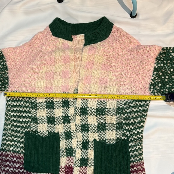 Listicle color block balloon sleeve cardigan small - Picture 9 of 11